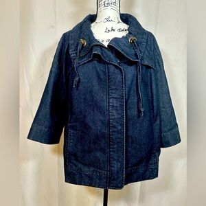 CJ‎ Banks Denim Jacket 3/4 Sleeves Size 1X